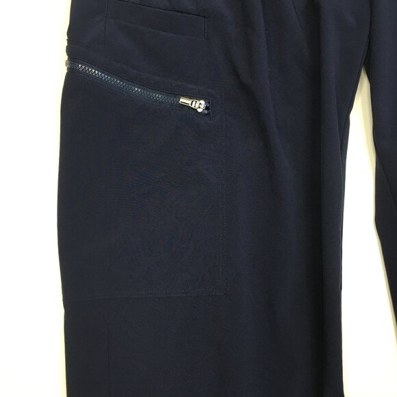 ATHLETA Navy VENTURE Zip Pocket Pull On Drawstring Waist Activewear Jogger Pant - Picture 6 of 12